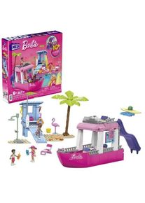 Barbie MEGA Malibu Dream Boat Building Kit Playset With 3 Micro-Dolls (317 Pieces)