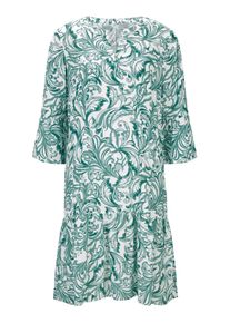 Ashley Brooke by heine, Damer, Kjole, Smaragd / Mint / Hvid, Størrelse 38