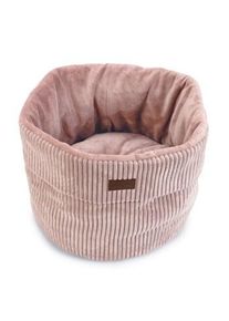 Designed by Lotte Panier pour chat Karlie DBL Ribbed rose