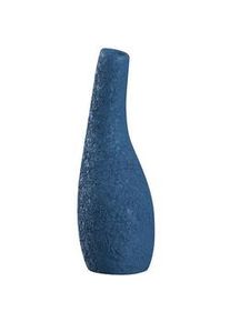 Leonardo Vase , Blau , Keramik , bauchig , 8.00x25.00x8.00 cm , handgemacht, zum Stellen , Dekoration, Vasen, Keramikvasen