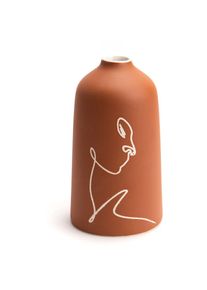 Vase terracotta femme corps - Marron - Amadeus