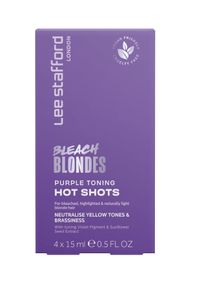 Lee Stafford - Bleach Blondes Purple Toning Hot Shots 4 x 15 ml