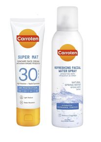 Carroten - Face Super Mat Cream SPF 30 50 ml + Carroten - Facial Water Cool Spray 150 ml