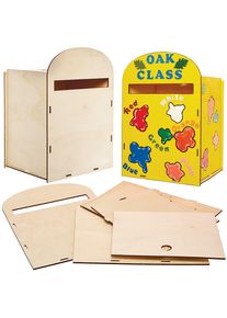 Wooden Post Box Kit (Each) Self-Assemble, 23cm x 23cm x 33cm, Instructions Included