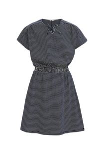 WE Fashion Sukienka dla dziewczynek atramentowy / biały Rozmiar 92