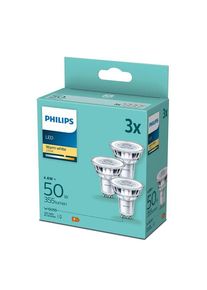 Philips LED-Lampe PAR16 4,6W/827 (50W) 36° 3-pack GU10