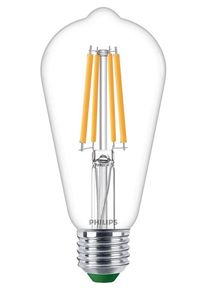Philips LED-Lampe Edison 6W/827 (60W) Clear E27