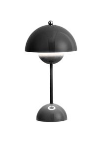 Lampe de bureau led lampe de Table champignon 3 couleurs lampes de chevet tactiles à intensité variable pour bureau chambre Bar cadeau de noël(Black)