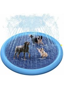 Piscine pour Chien, 170cm antidérapant, arrosage pour chiens, épais, durable, piscine pour animaux, jouets d'eau d'été Extérieur, xxl, l'été - color