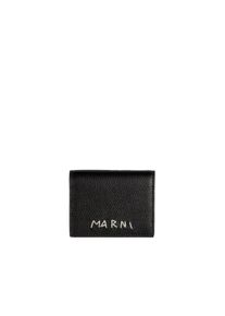 Marni Leather Key Holder, Black