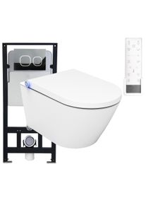 Bernstein Douche WC PRO+1102 - speciaal Toilet Compleet Pakket 16: met steunframe G3004A en spoelplaat