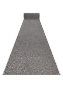 RUGSX Tapis de couloir karmel plaine, une couleur gris 140 cm grey 140x990 cm