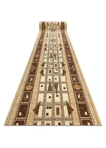 RUGSX - tapis de couloir bcf jetta dzeta beige 80 cm beige 80x1300 cm