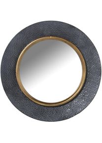 Fijalo - miroir rond ø65CM noir/métal doré °65X4CM, INT:°41CMpour tous les styles pour ajouter une touche à la maison