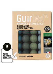 Romania Commande Vocale Guirlande lumineuse boules coton Google & Alexa 16 boules - 16 boules