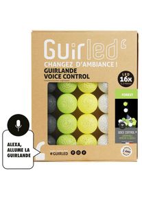 Forest Commande Vocale Intérieur Guirlande lumineuse boules coton Google & Alexa 16 boules - 16 boules