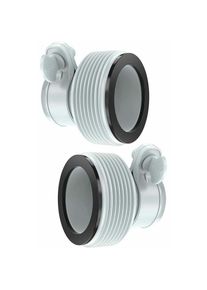Lot de 2 adaptateurs de tuyau de type b de 3,2 cm à 3,8 cm pour piscine Intex, adaptateurs de tuyau pour pompes et systèmes d'eau salée