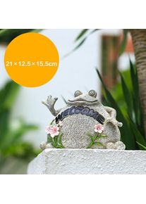 Tigrezy - 1pc Statue de grenouille,lampe solaire,Figurine Décoration animale,Decor pour le jardin,la Maison,la Cour,la pelouse