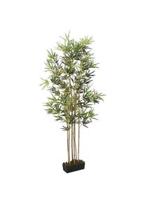 vidaXL - Bambou artificiel 552 feuilles 120 cm vert