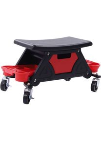 Tabouret d'atelier mobile 150 kg - Siège roulant - Avec roulettes à 360° - Pour atelier de voiture, garage, atelier