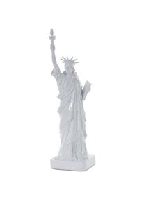 HHG - Figure, sculpture décorative / statue de la liberté, New York, usa / polyresin 40cm - white