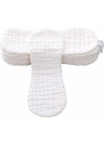 Nappy Inserts en coton lavable Nappy Inserts bébé réutilisable 12 couches couches pour bébé (10 pièces) Fei Yu