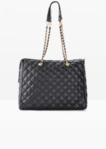 bonprix Dámska Prešívaná kabelka shopper čierna 0