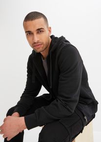 bonprix Chaqueta de chándal con capucha negro 60/62 (XXL)