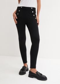 bonprix Legginsy Punto di Roma czarny 36/38
