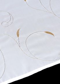 bonprix Szalagos függöny hímzéssel és újrahasznosított poliészterrel (1 db) bézs Mag./Sz.: 140/60 cm