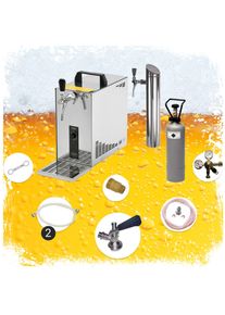 ich-zapfe Ensemble complet Tireuse a biere - PYGMY 25 machine a biere, pompe a biere 1 ligne, 35 litres/h, y compris colonne à bière, Green Line