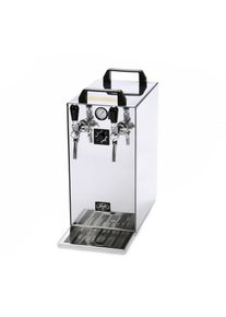 ich-zapfe Tireuse à bière Kontakt 40/K Profi, machine à bière avec pompe à membrane à 2 conduites, 50 litres/h, Green Line