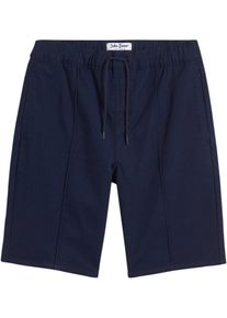 bonprix Bermudy chłopięce z zaszewkami, Regular Fit niebieski 134
