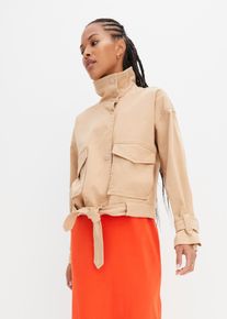 bonprix Mujer, Cazadora, beige, 46