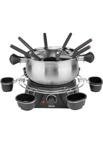 FO-1109 Appareil à fondue 1400 w 8 fourchettes à fondue noir, acier inoxydable - Tristar