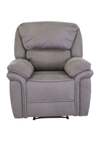 ebuy24 - Saranda fauteuil , Recliner avec repose-pieds gris.