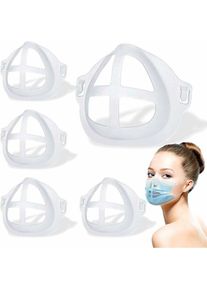 Support de respirateur 20 pièces, support d'artefact, support intérieur, cadre de support, sans respiration, sans bouche et nez, sans rouge à lèvres,