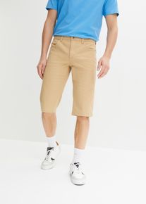 Lange jeans bermuda regular fit - beige - maat 42 - met katoen - bonprix