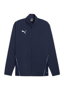 PUMA Kurtka sportowa 'TeamGoal' dla mężczyzn ciemny niebieski / biały Rozmiar M