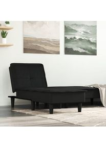Prolenta Premium - Maison du'Monde - Chaise longue noir tissu