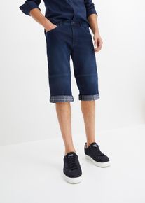 Long-Jeans-Bermuda Regular Fit - blau - Größe 42 mit Baumwolle- bonprix