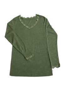Joha Womens Blouse I L/S 70/30 Merino-ondergoed Dames (XS |olijfgroen)