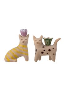 Bloomingville - Set of 2 - Mamie Cat Candlestick (82058194)