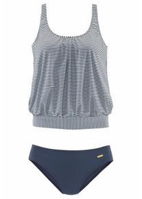 Lascana Tankini dla kobiet granatowy / biały Rozmiar L-XL