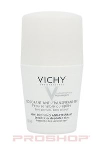 Vichy Deo Antiperspirant 48H Roll On White Cap