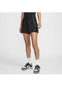 Nike Sportswear damesshorts van sweatstof met hoge taille (5 cm) - Zwart