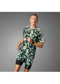 Adidas Own the Run 3-Stripes Allover Print T-shirt