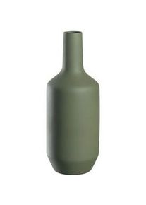 Leonardo Vase , Grün , Keramik , 15x40x15 cm , zum Stellen , Dekoration, Vasen, Keramikvasen