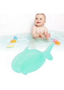 Brosse de bain en Silicone en forme de baleine pour bébé, cheveux doux, shampoing, douche, Massage, brosse de nettoyage, jouets de bain pour enfants,