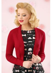 Collectif Clothing Jeans-Strickbolero in Rot